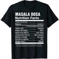 Masala Dosa Nutrition Facts T-Shirt for Men
