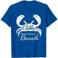 If Crabby Please Return To Beach Vacation Crab T-Shirt for Men