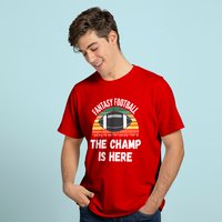 Football Draft Day The Champ Is Here T-Shirt for Men