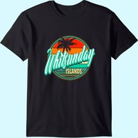 Australia Whitsunday Island T-Shirt for Men - Black