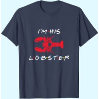T-shirt pour hommes I'm His Lobster assorti pour couple — T-shirts pour hommes