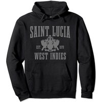 Haut à capuchon vintage Saint Lucia Est. 1979 pour unisexe