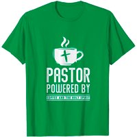 T-shirt Pastor Powered Coffee And The Holy Spirit pour hommes — T-shirts pour hommes