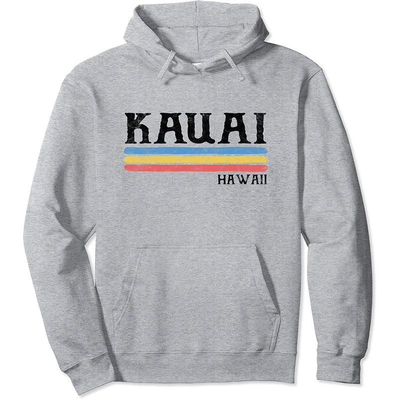 Haut à capuchon Vintage Kauai pour unisexe en vert militaire — Sweats à capuche pour hommes