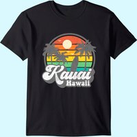 T-shirt Vintage Kauai Beach Hawaii des années 70 pour hommes — T-shirts pour hommes