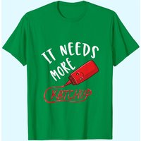 T-shirt It Needs More Ketchup pour hommes - Noir — T-shirts pour hommes