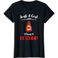 Juste une fille qui aime le ketchup T-shirt pour hommes noir — T-shirts pour hommes
