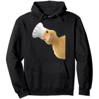 Peking Duck Peeking Culinary Graduation Duck Pun Pullover Hoodie — Mens Hoodies