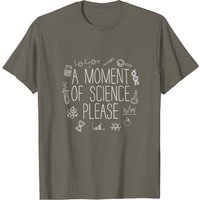 T-shirt pour hommes A Moment Of Science Please en noir — T-shirts pour hommes