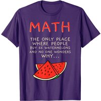 T-shirt Mathématiques et Pastèques pour Hommes