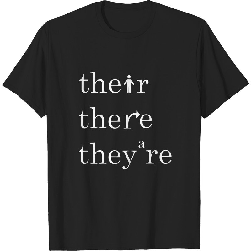 T-shirt pour hommes 'Their There And They're' enseignant d'anglais — T-shirts pour hommes