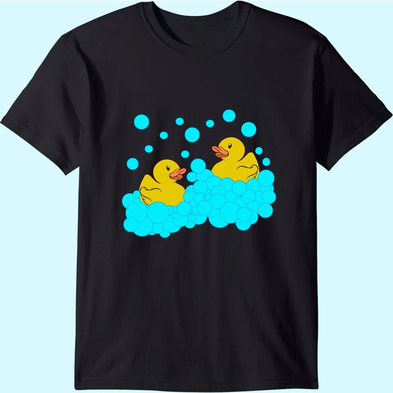 T-shirt pour hommes Duckie Bath Toys Canard Jaune