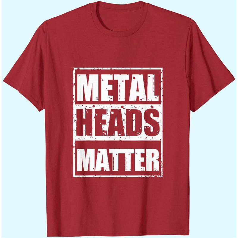T-shirt Metalheads Matter Heavy Mano Cornuta Bassist pour hommes — T-shirts pour hommes