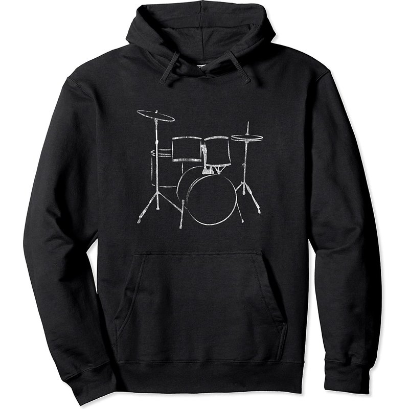 Hoodie Unisexe à Capuche Instruments de Musique - Tambours — Sweats à capuche pour hommes