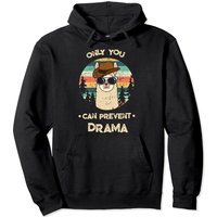 Only You Can Prevent Drama With A Llama Hoodie Pullover — Sweats à capuche pour hommes
