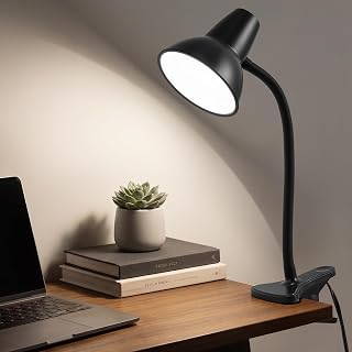 Clip On LED Desk Lamp with Flexible Gooseneck and 1.6m Cord — Led Desk Lamp