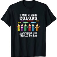 T-Shirt pour Hommes Artiste Professeur de Couleurs Complémentaires — T-shirts pour hommes