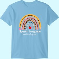 T-shirt Speech Therapy Léopard Arc-en-ciel pour hommes