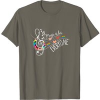 T-Shirt Music Is For Everyone pour hommes en noir — T-shirts pour hommes