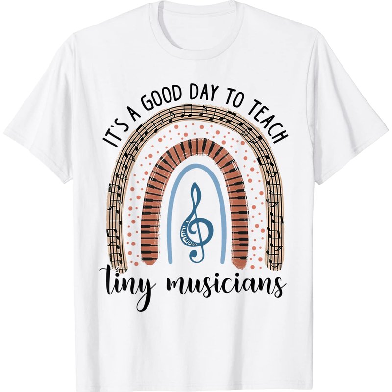 C'est une belle journée pour enseigner aux petits musiciens - T-shirt pour hommes — T-shirts pour hommes