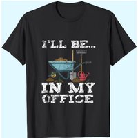 T-shirt Gardener I'll Be In My Office pour hommes noir
