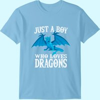 Un garçon qui aime les dragons T-shirt cadeau costume