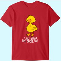 I Just Really Like Ducks Rubber Lover T-Shirt for Men — Mens T Shirts