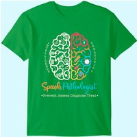 T-Shirt Cerveau D'un Orthophoniste Pour Hommes