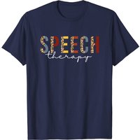 T-Shirt Léopard Thérapie de la Parole pour Hommes en Noir