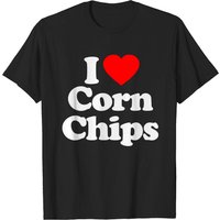 Corn Chips Love Heart T-Shirt for Men — Mens T Shirts