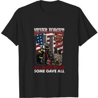 T-shirt Pompiers en Souvenir du 11 Septembre 2001 - 20e Anniversaire — T-shirts pour hommes