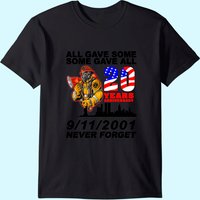 T-shirt Pompiers 20e anniversaire 9-11-2001