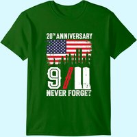 T-shirt Hommes 20e Anniversaire Never Forget 9/11