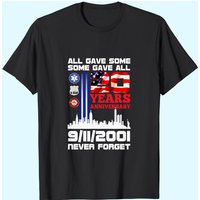 T-shirt All Gave Some Some Gave All 20e Anniversaire 9/11 pour Hommes