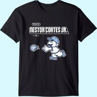 T-shirt Nestor-Cortes-JR pour hommes en noir — T-shirts pour hommes