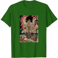 T-shirt Tengu Gods Vintage Artwork Vainqueurs du Serpent Maléfique pour Hommes — T-shirts pour hommes
