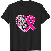 I Wear Pink For My Niece Breast Cancer Survivor T-Shirt for Men — Mens T Shirts