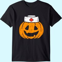 T-Shirt Costume d'Halloween Infirmière Citrouille pour Hommes — T-shirts pour hommes