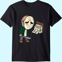 Friday 12th Halloween Horror Movie Humor T-Shirt for Men