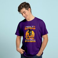 T-shirt Cat Buckle Up Buttercup You Just Flipped My Witch Switch — T-shirts pour hommes