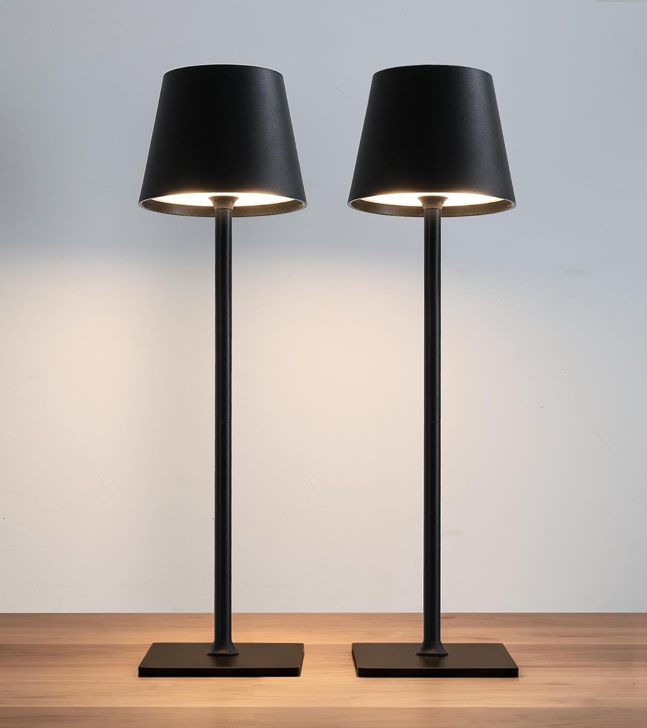 Lampe de Table LED Rechargeable Sans Fil AIHYING avec Dimmable - 2 Paquet — Lampe de bureau menée