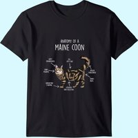 T-shirt Anatomie d'un Maine Coon pour hommes — T-shirts pour hommes