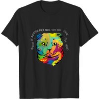 T-Shirt avec œuvre d'art de chat Scottish Fold pour hommes — T-shirts pour hommes