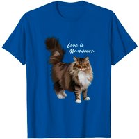 T-Shirt Love Is Maine Coon Cat pour hommes — T-shirts pour hommes