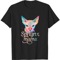 T-Shirt Sphynx Cat Mom pour hommes en noir