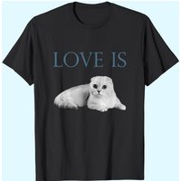 T-shirt Love Is Scottish Fold Cat pour hommes — T-shirts pour hommes