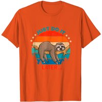 T-shirt Do It Later Paresseux Somnolent pour Hommes