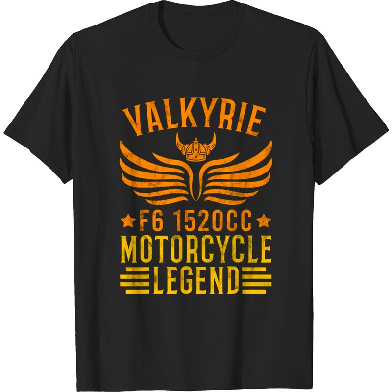 Vintage Valkyrie Motorcycle F6 Biker Mechanic T-Shirt for Men — Mens T Shirts