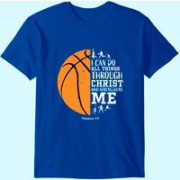 T-shirt de basketball chrétien pour hommes - Noir