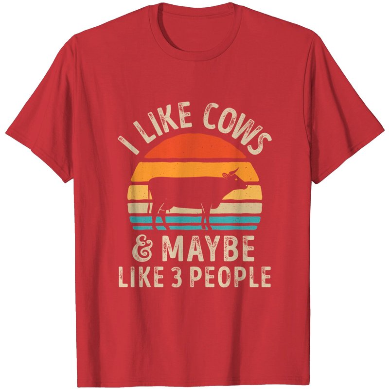 I Like Cows And Maybe Like 3 People T-Shirt for Men